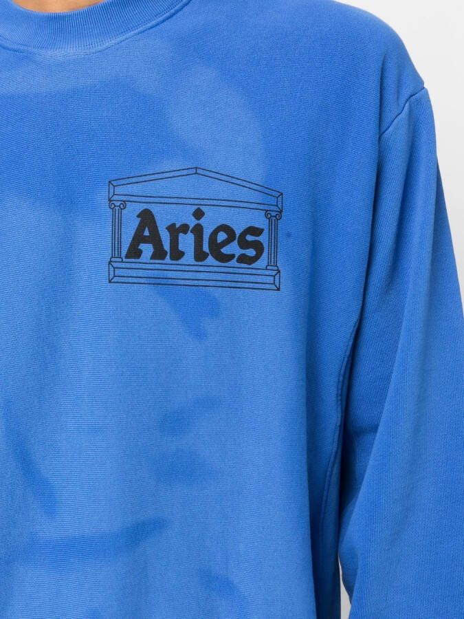 Aries Sweater met logoprint Blauw