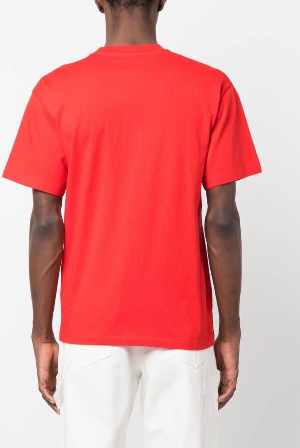 Aries T-shirt met print Rood