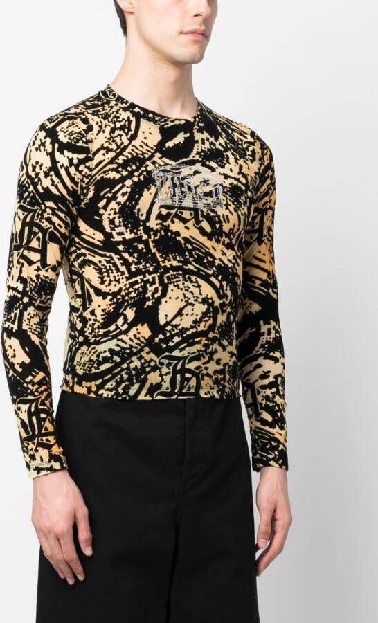 Aries x Juicy Couture top met print Geel