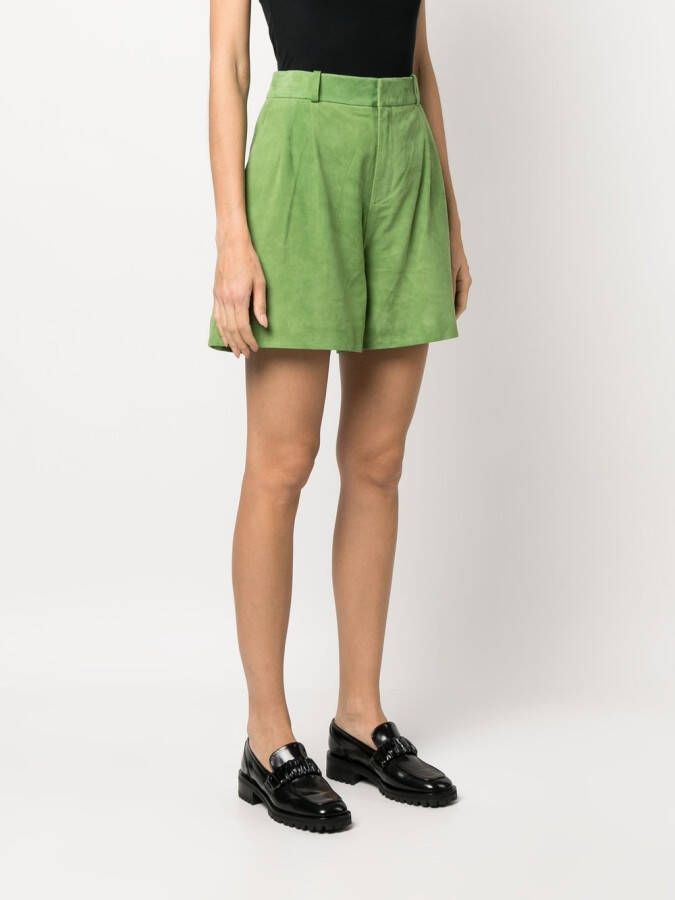 Arma High waist shorts Groen