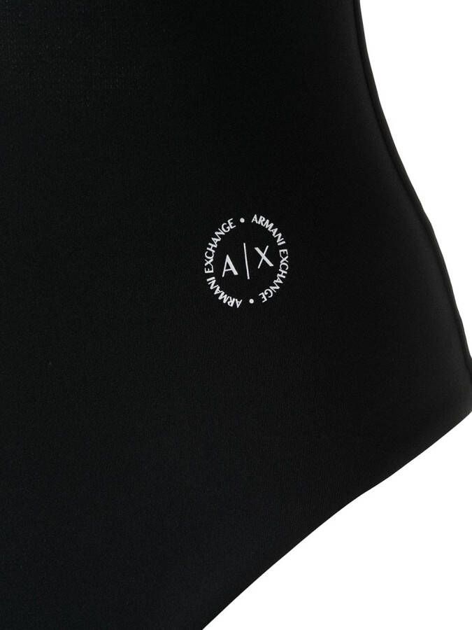 Armani Exchange Badpak met logoprint Zwart
