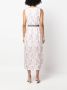 Armani Exchange Midi-jurk met ceintuur Wit - Thumbnail 4