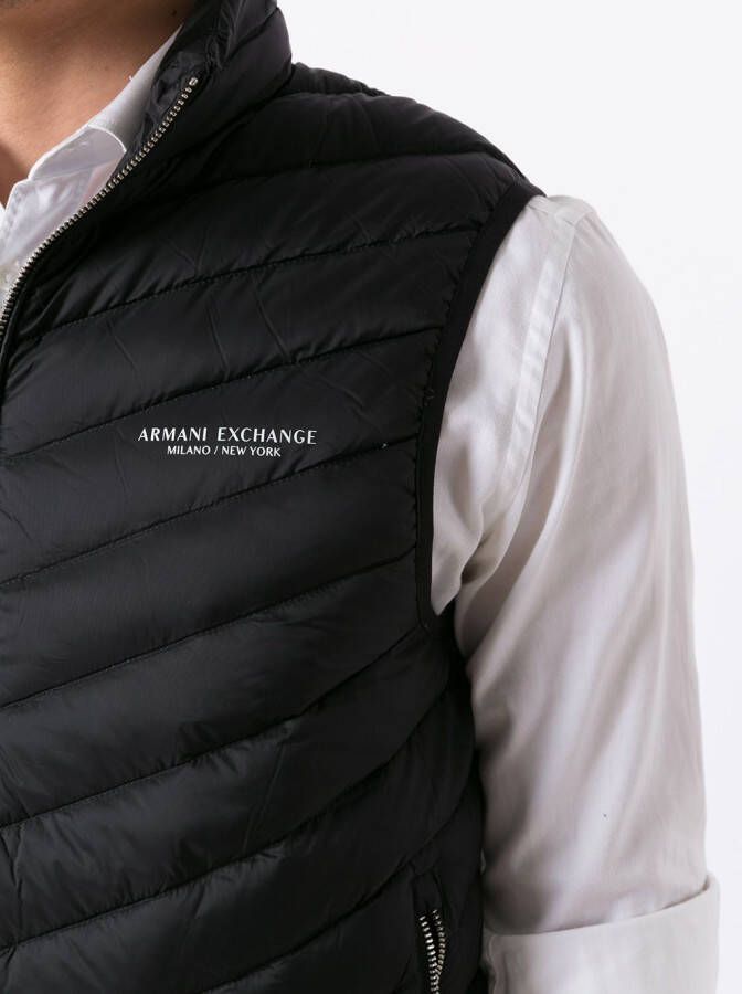 Armani Exchange Bodywarmer met logo Zwart