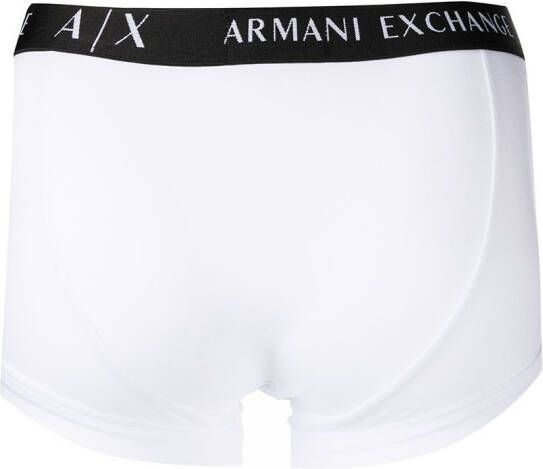 Armani Exchange Boxershort met logoprint Wit