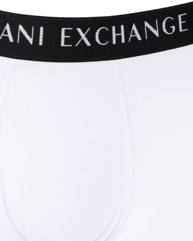 Armani Exchange Boxershort met logoprint Wit