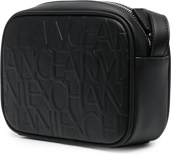 Armani Exchange Cameratas met logoplakkaat Zwart