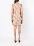 Armani Exchange Geribbelde mini-jurk Beige - Thumbnail 4
