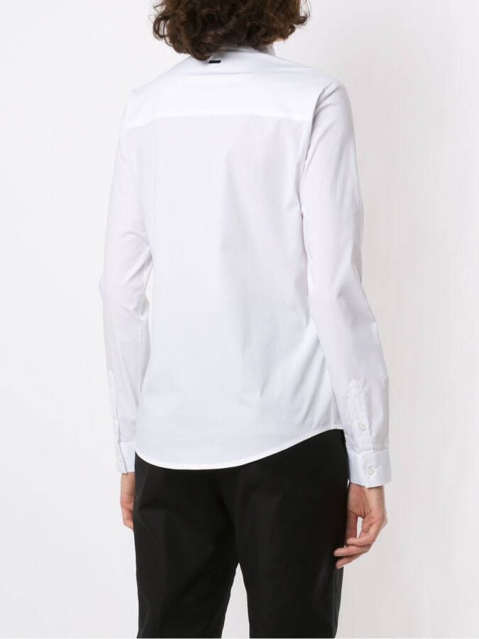 Armani Exchange Getailleerde blouse Wit