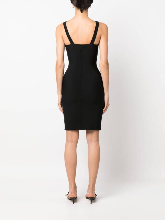 Armani Exchange Getailleerde jurk Zwart