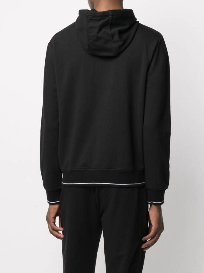 Armani Exchange Hoodie met logoprint Zwart