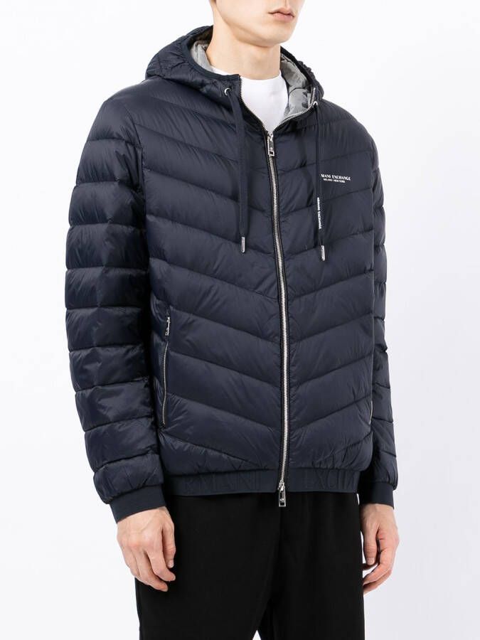 Armani Exchange Jack met capuchon Blauw