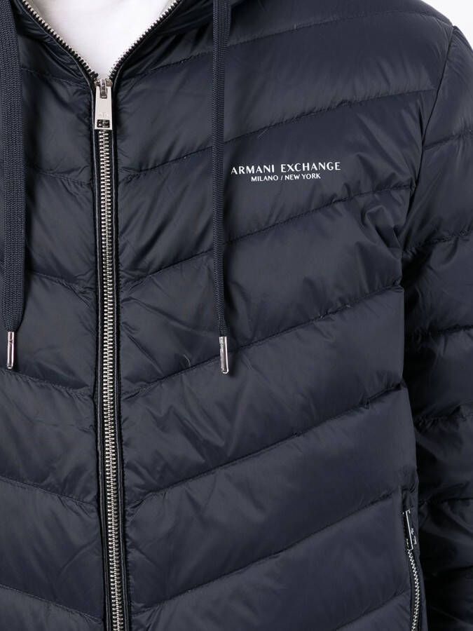 Armani Exchange Jack met capuchon Blauw