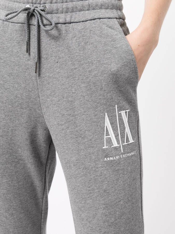 Armani Exchange Joggingbroek met logoprint Grijs