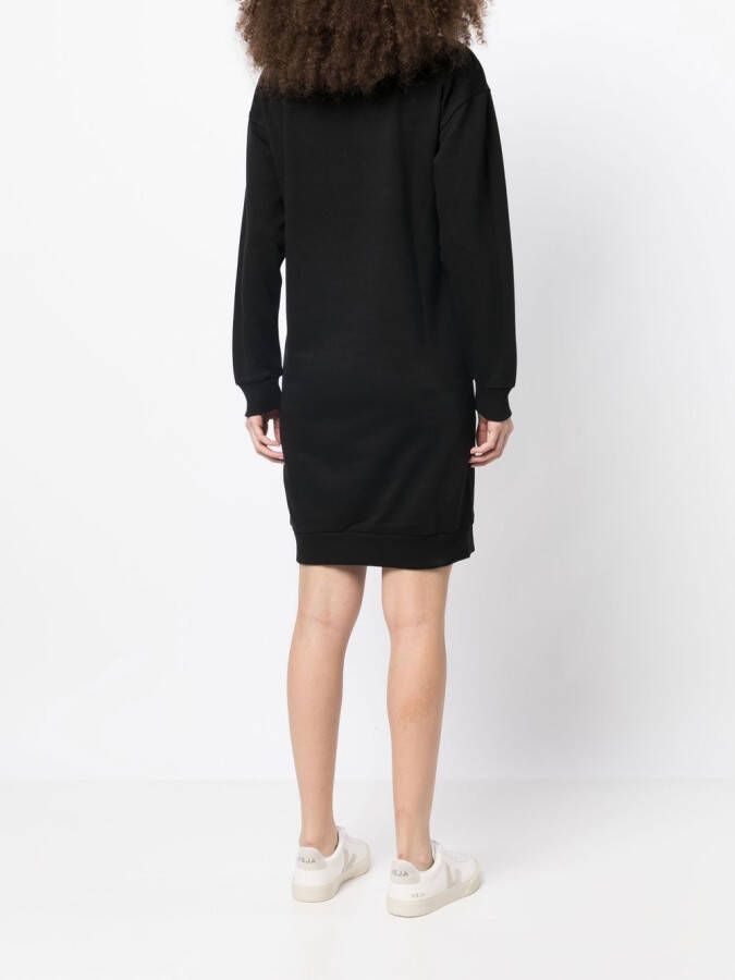 Armani Exchange Jurk met logoprint Zwart