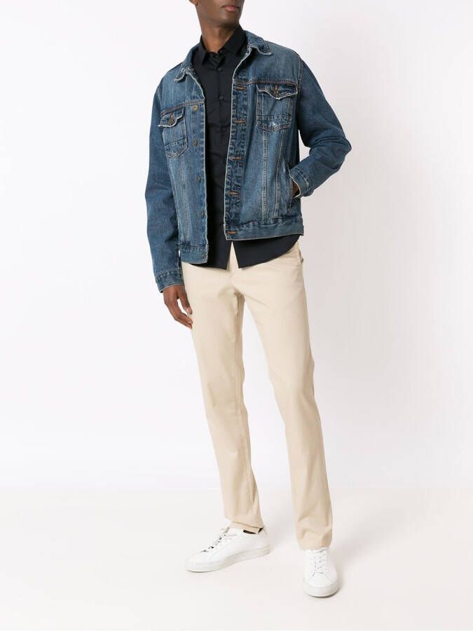 Armani Exchange Katoenen overhemd Blauw