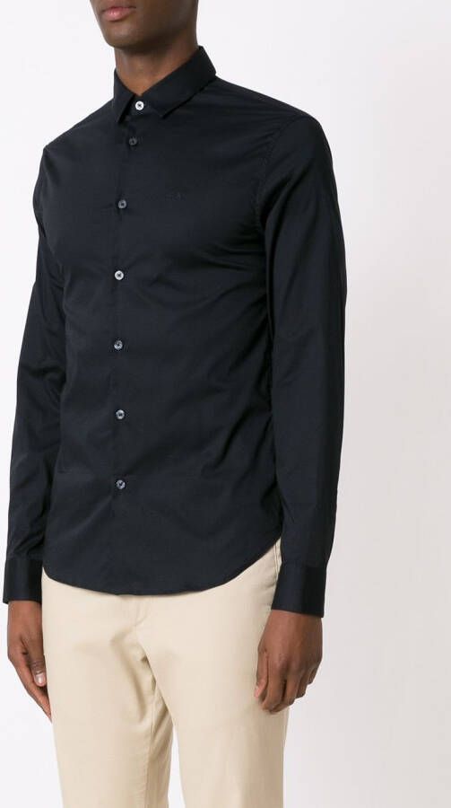 Armani Exchange Katoenen overhemd Blauw
