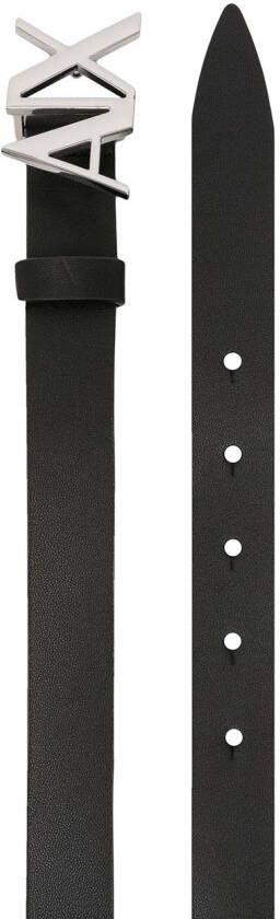 Armani Exchange Leren gespriem Zwart