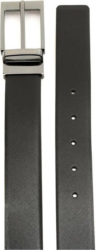 Armani Exchange Leren riem Zwart