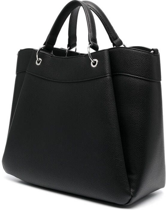 Armani Exchange Shopper met logo Zwart