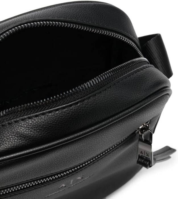 Armani Exchange Messengertas met logoprint Zwart