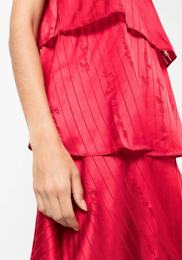 Armani Exchange Mini-jurk met geborduurd logo Rood