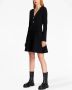 Armani Exchange Mini-jurk met V-hals Zwart - Thumbnail 3