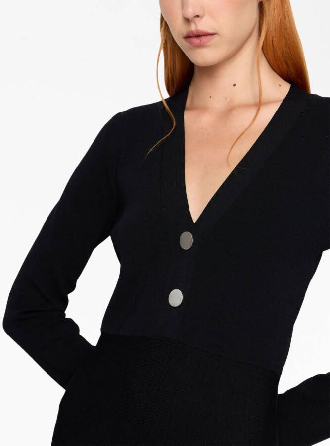 Armani Exchange Mini-jurk met V-hals Zwart