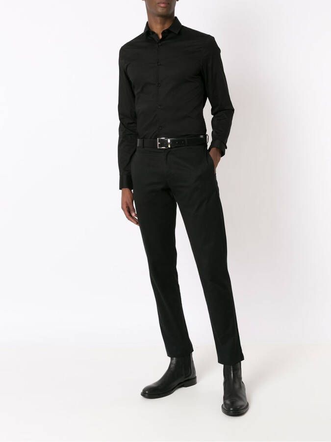Armani Exchange Overhemd met knopen Zwart