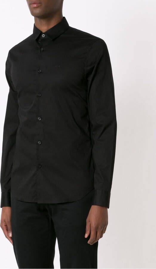 Armani Exchange Overhemd met knopen Zwart