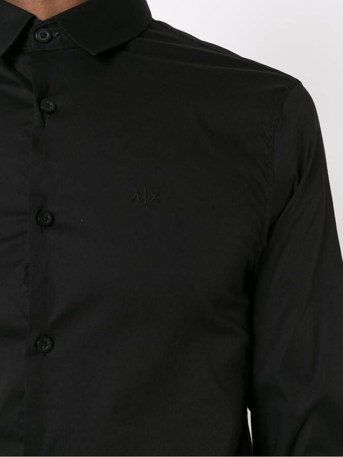 Armani Exchange Overhemd met knopen Zwart