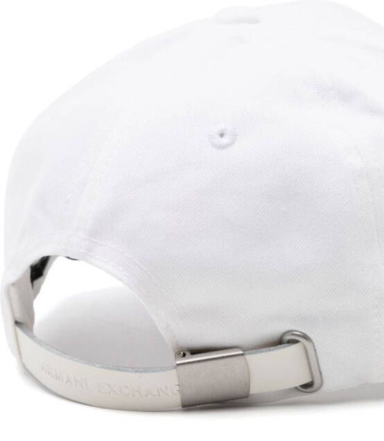 Armani Exchange Pet met geborduurd logo Wit