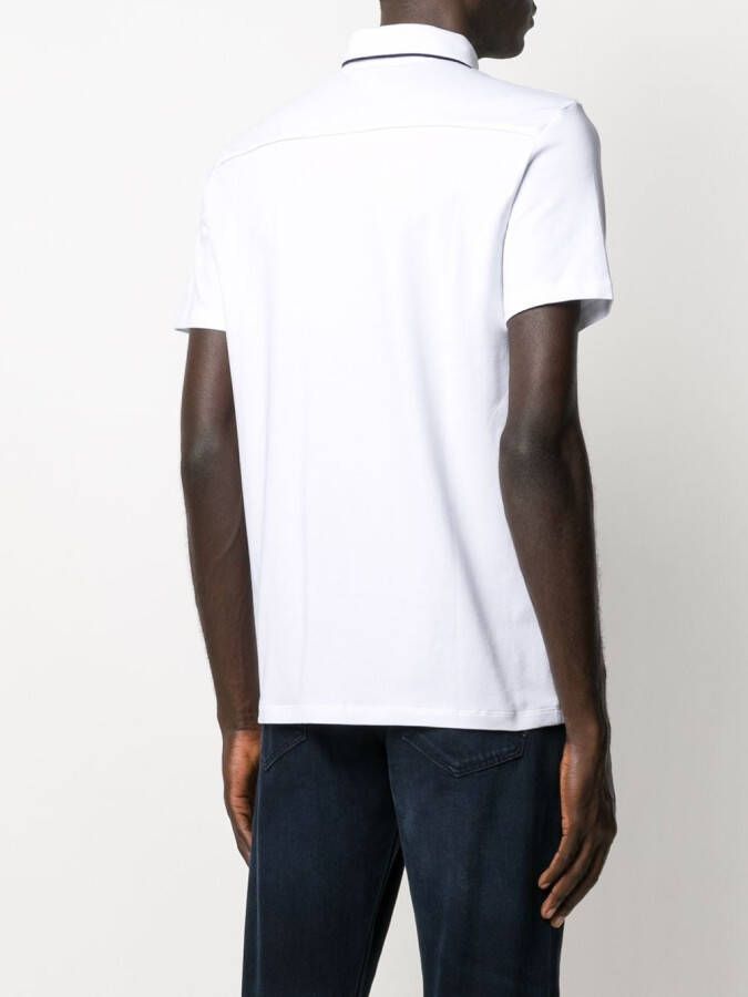 Armani Exchange Poloshirt met geborduurd logo Wit