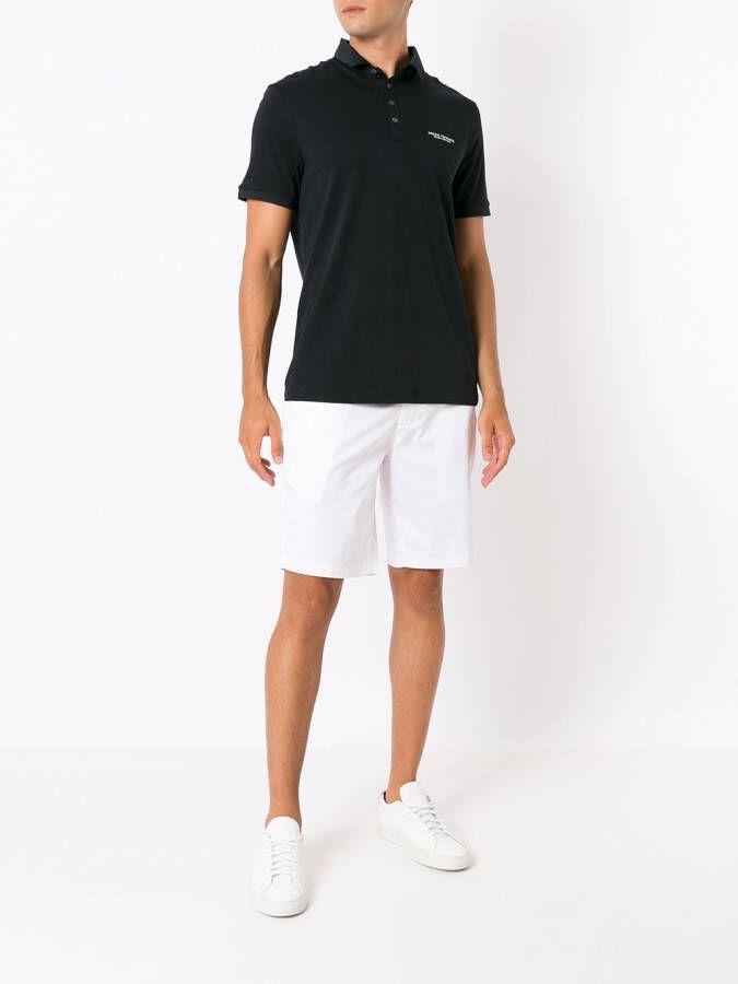 Armani Exchange Poloshirt met logoprint Blauw