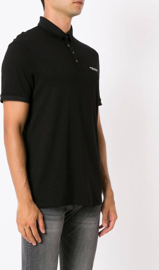Armani Exchange Poloshirt met logoprint Zwart