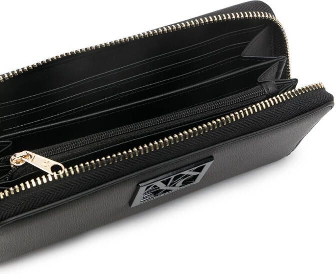 Armani Exchange Portemonnee met logoplakkaat Zwart