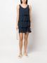 Armani Exchange Mini-jurk met ruche Blauw - Thumbnail 2
