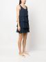 Armani Exchange Mini-jurk met ruche Blauw - Thumbnail 3