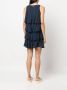 Armani Exchange Mini-jurk met ruche Blauw - Thumbnail 4