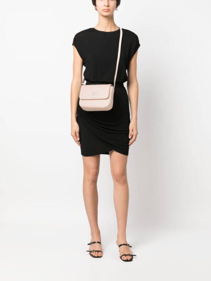 Armani Exchange Schoudertas met logo-reliëf Roze
