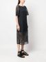 Armani Exchange Midi-jurk met doorschijnende laag Blauw - Thumbnail 3