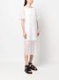 Armani Exchange Maxi-jurk met doorzichtige overslag Wit - Thumbnail 3