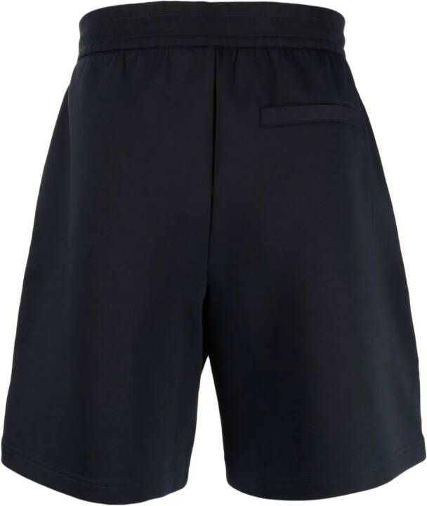Armani Exchange Shorts met geborduurd logo Blauw