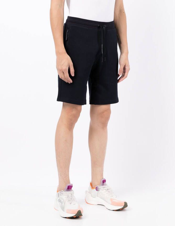 Armani Exchange Shorts met logoprint Blauw