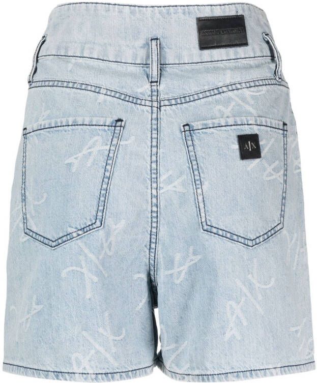 Armani Exchange Straight shorts Blauw