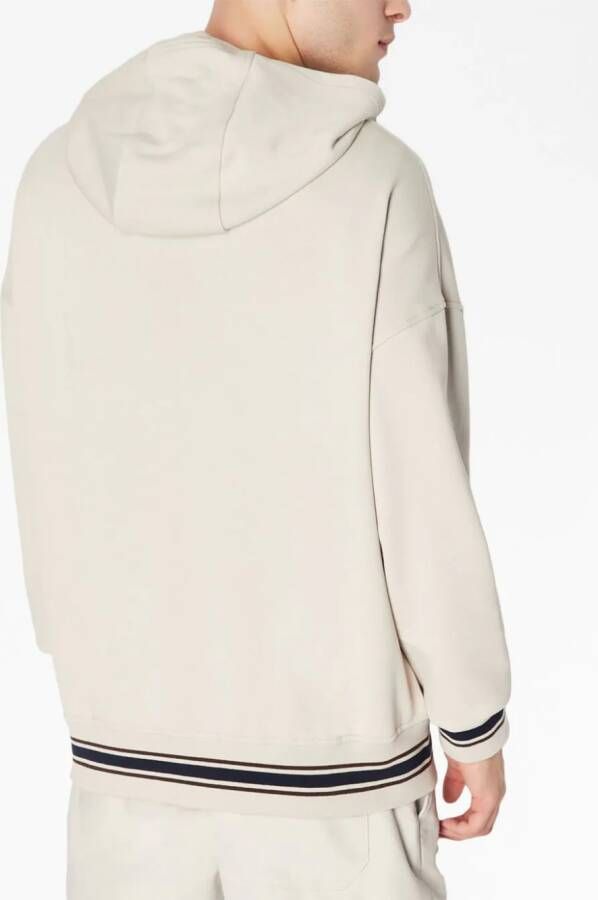 Armani Exchange Hoodie met trekkoord Beige
