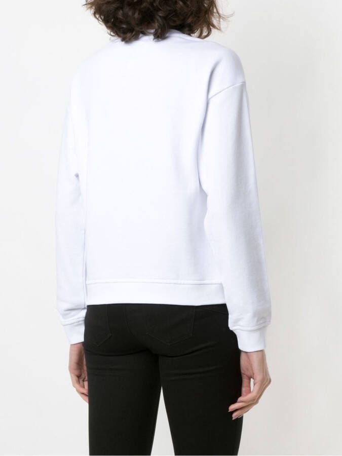 Armani Exchange Sweater met logoprint Wit