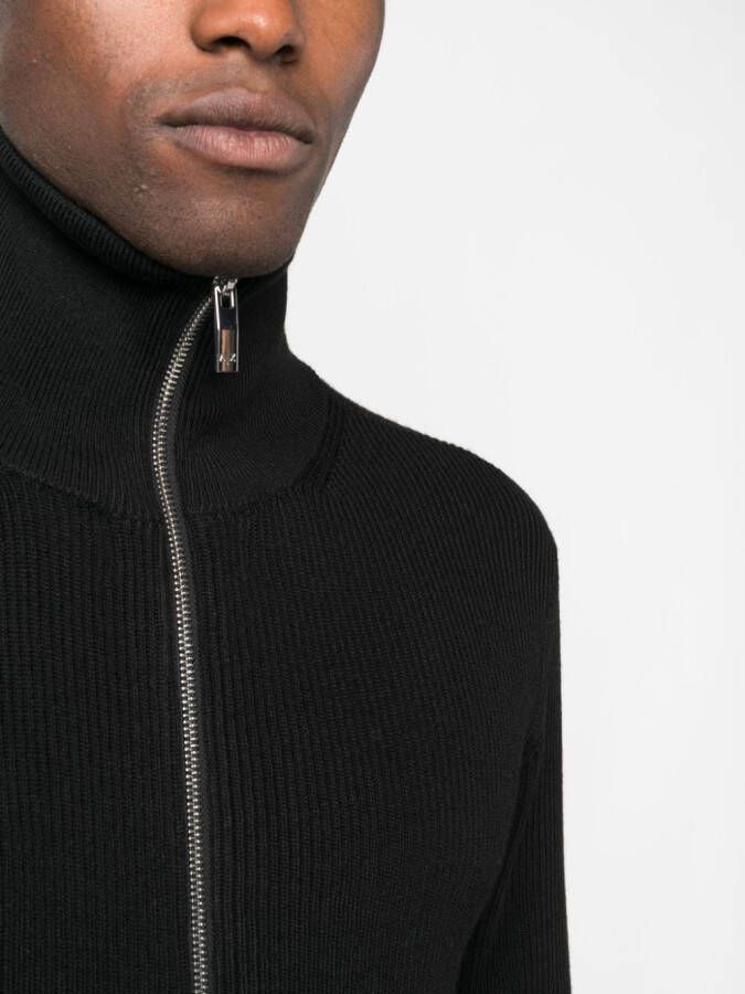 Armani Exchange Sweater met rits Zwart
