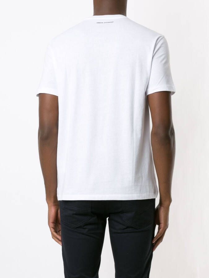 Armani Exchange T-shirt met logoprint Wit