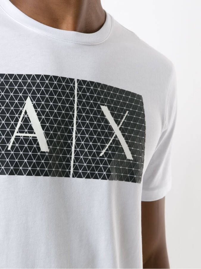 Armani Exchange T-shirt met logoprint Wit