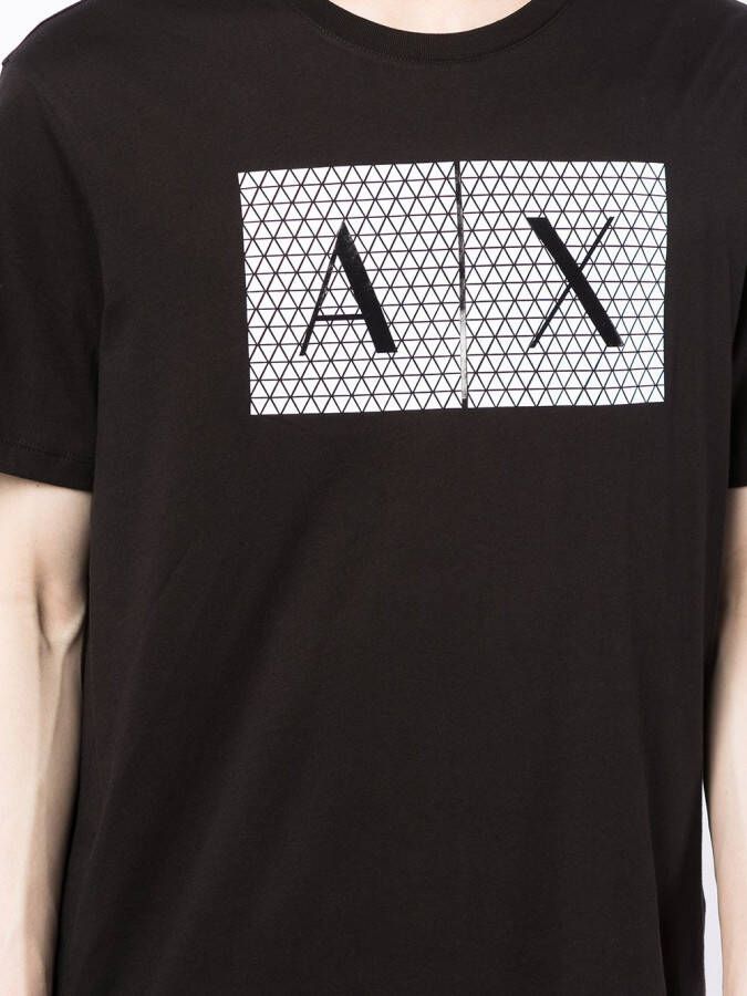 Armani Exchange T-shirt met logoprint Zwart